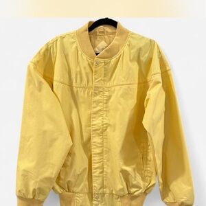 Vintage Vibrant Yellow Original Windbreaker Established 1915